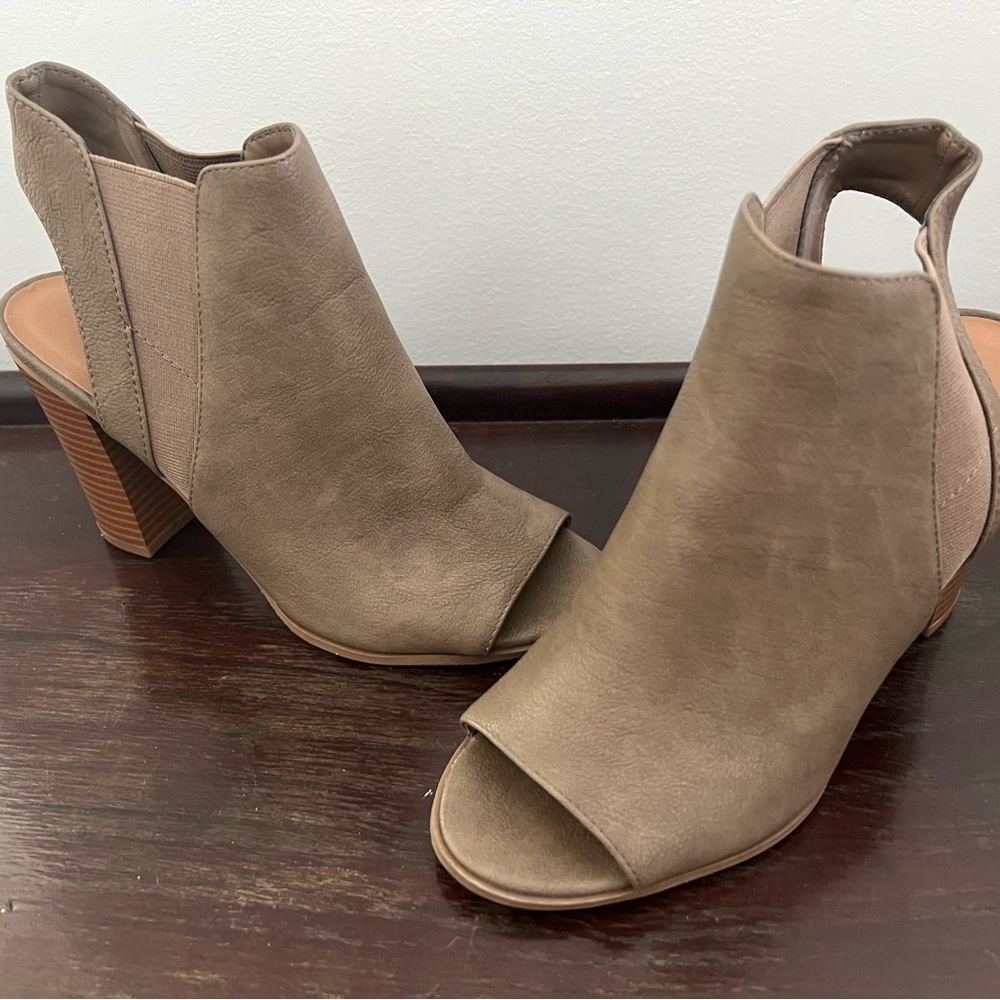 Call It Spring Open Heel and Toe Booties